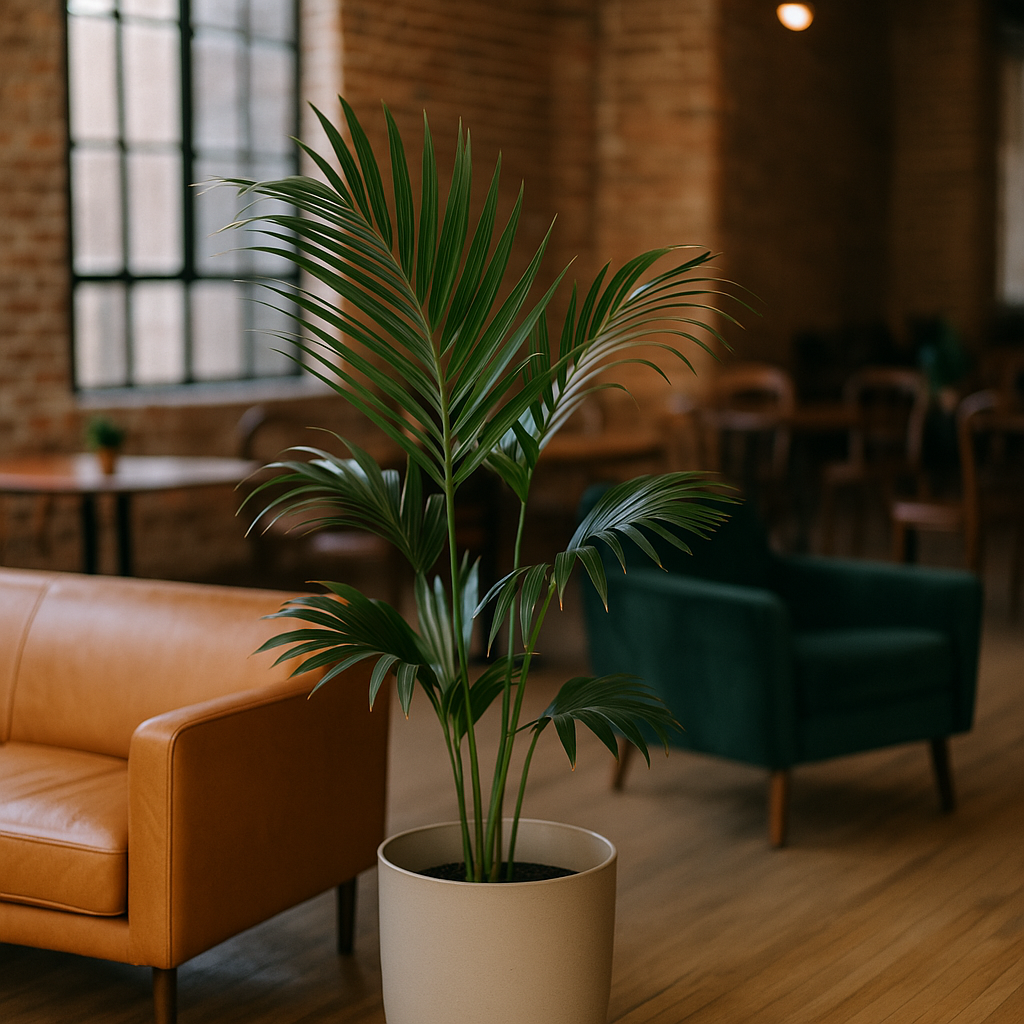 plant in styled planter